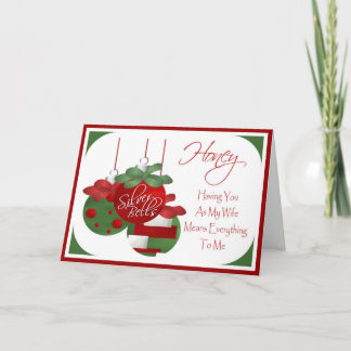 Tarjeta de navidad para esposa