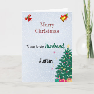 Tarjeta de Navidad para Esposo