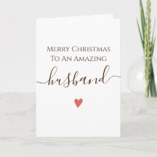 Tarjeta de Navidad para Esposo
