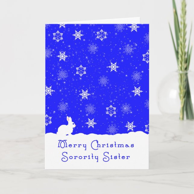 Tarjeta de navidad para hermana mayoritaria (Anverso)