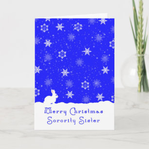 Tarjeta de navidad para hermana mayoritaria