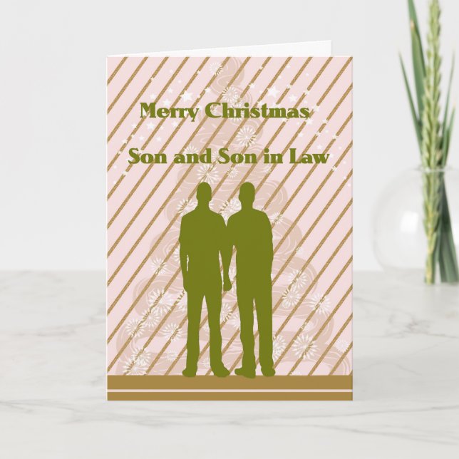 Tarjeta de navidad para hijos e hijos en derecho (Anverso)