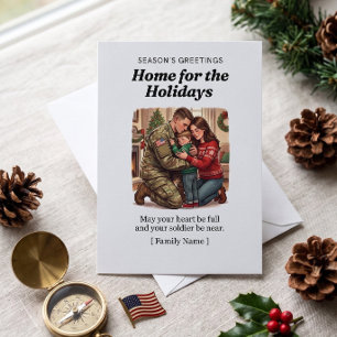 Tarjeta de Navidad para Hogar Militar