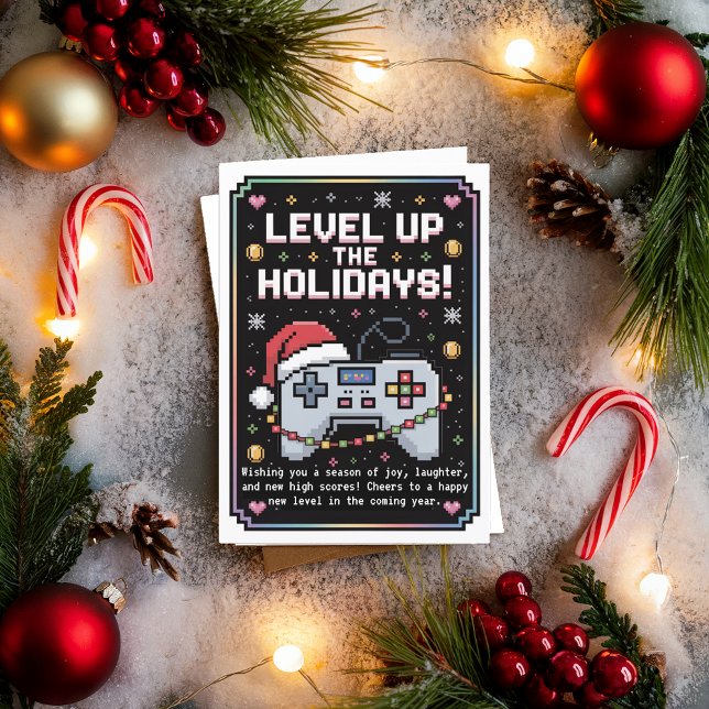 Tarjeta de Navidad para Jugadores de Juegos con Ac (Subido por el creador)