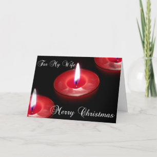 Tarjeta de Navidad para la esposa