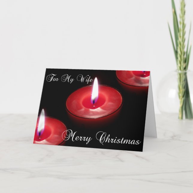 Tarjeta de Navidad para la esposa (Anverso)