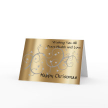 Tarjeta de Navidad para la familia y los amigos