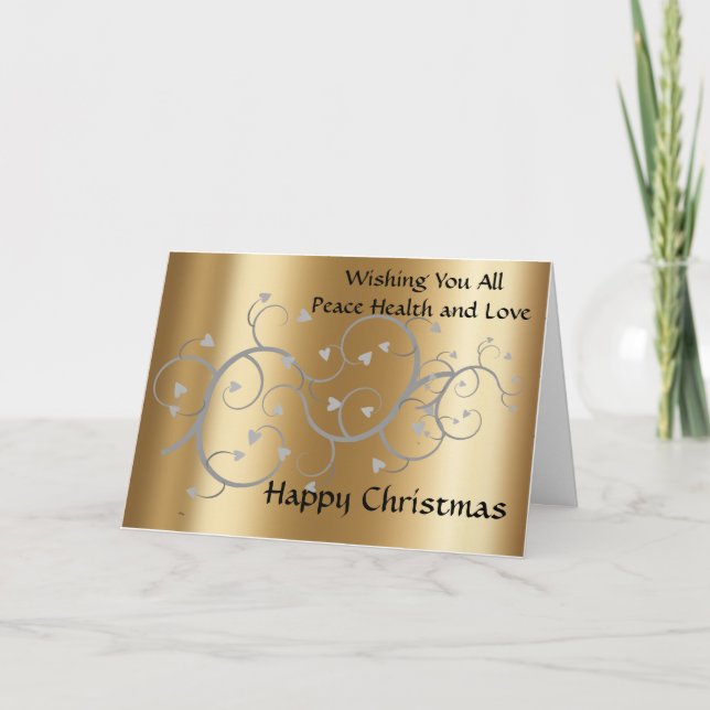 Tarjeta de Navidad para la familia y los amigos (Anverso)