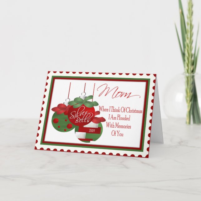 Tarjeta de Navidad para la mamá (Anverso)