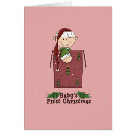 Tarjeta de Navidad para la primera Navidad de la n