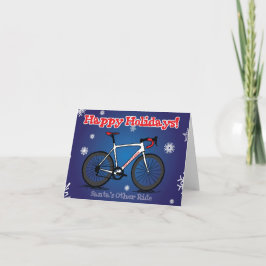 Tarjeta de Navidad para los ciclistas