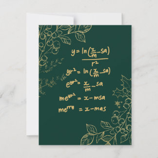 Tarjeta de navidad para matemáticos
