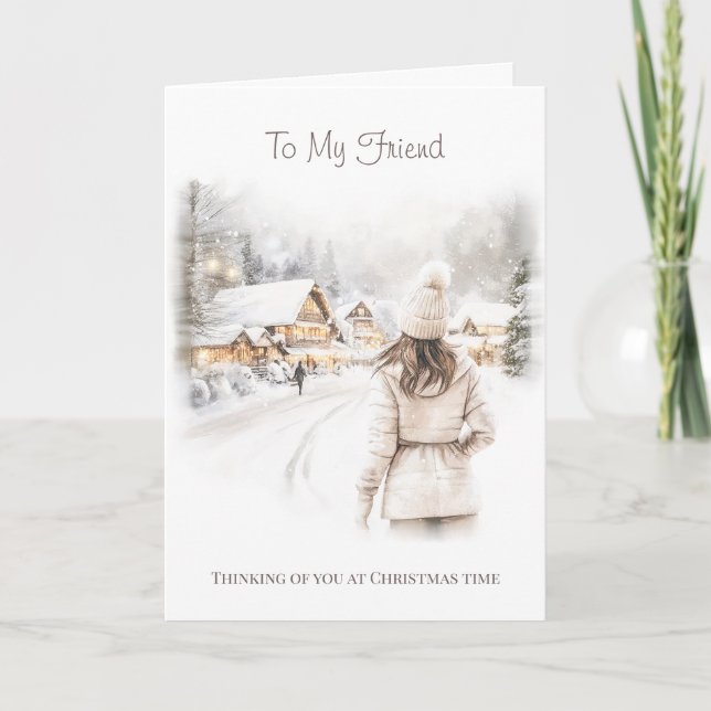 Tarjeta de Navidad para mi amigo (Anverso)