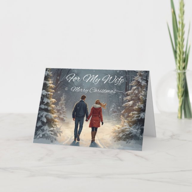 Tarjeta de Navidad para mi Esposa (Anverso)