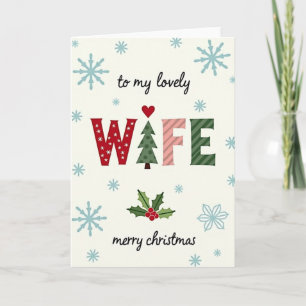 Tarjeta de Navidad para mi querida esposa