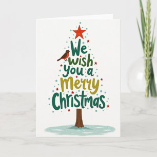 Tarjeta de Navidad para Nieto Muñeco de Nieve