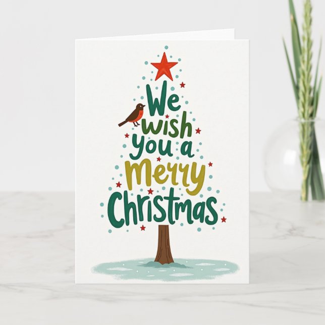 Tarjeta de Navidad para Nieto Muñeco de Nieve (Anverso)