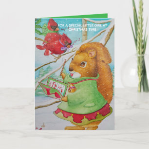 Tarjeta de Navidad para Niñas