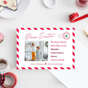 Tarjeta De Navidad Para Niños Carta A Santa