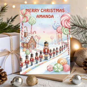Tarjeta de Navidad para niños de Fantasía del Casc