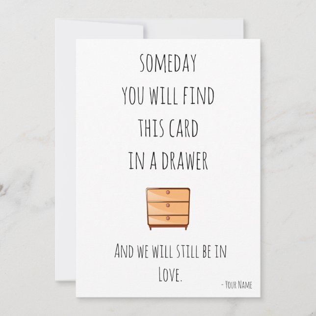 Tarjeta de navidad para novia (Anverso)