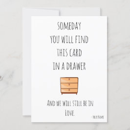 Tarjeta de navidad para novia