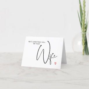Tarjeta de Navidad para novio navideño de Fiancé