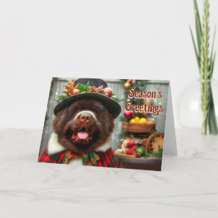 Tarjeta de Navidad para padres de perro de Terrano