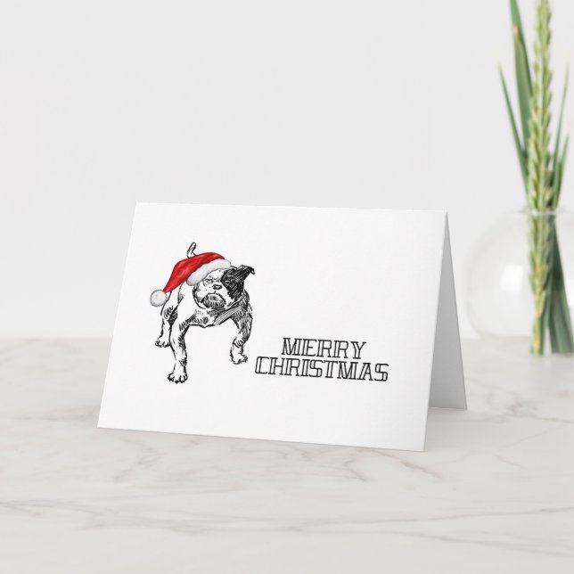 Tarjeta de Navidad para Perro (Anverso)
