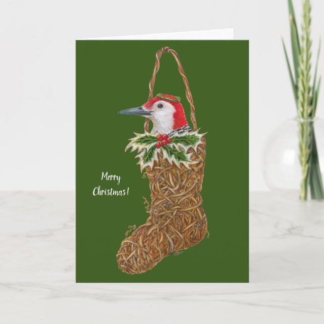 Tarjeta de Navidad para relleno de media (Anverso)