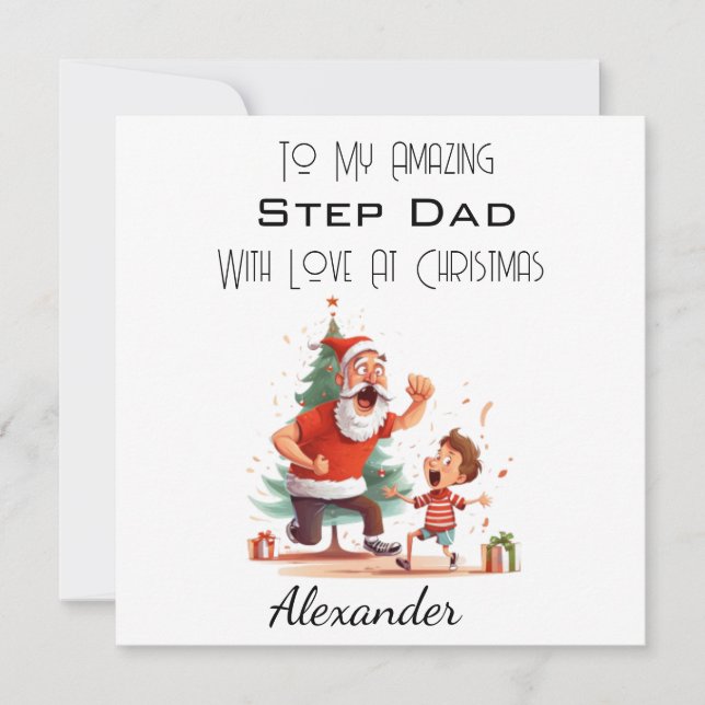 Tarjeta de Navidad para ser querido (Anverso)