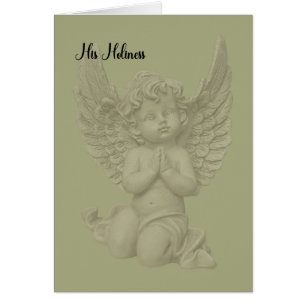 Tarjeta de Navidad para Su Santidad, el Papa
