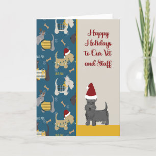 Tarjeta de navidad para su veterinario
