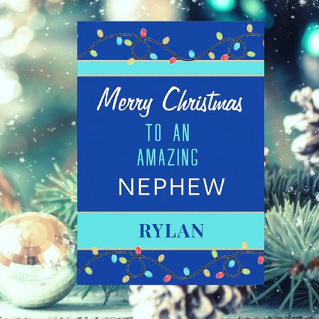 Tarjeta de Navidad para un sobrino increíble (Subido por el creador)