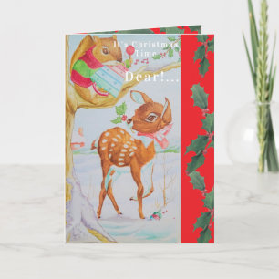 Tarjeta de Navidad para una niña querida