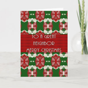 Tarjeta de navidad para vecino