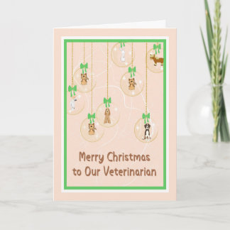 Tarjeta de navidad para Veterinarios y Personal