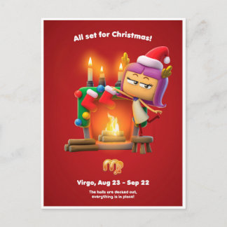 Tarjeta de Navidad para Virgo