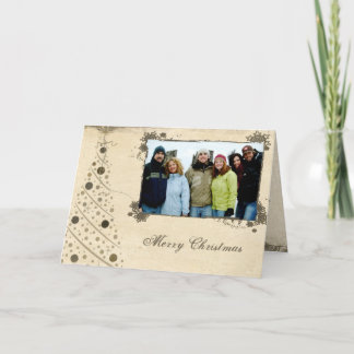Tarjeta de Navidad Parcherry Merry con tu foto
