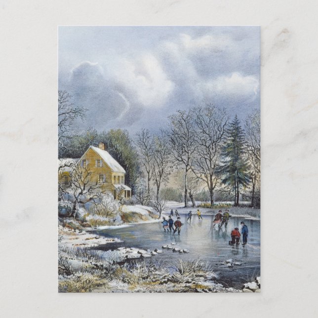 Tarjeta de Navidad pasada de moda (Anverso)