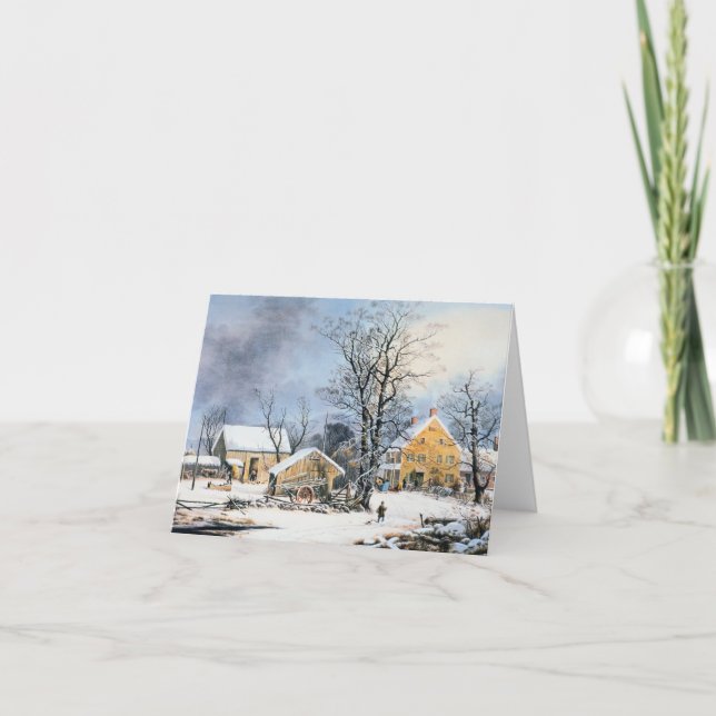 Tarjeta de Navidad pasada de moda (Anverso)