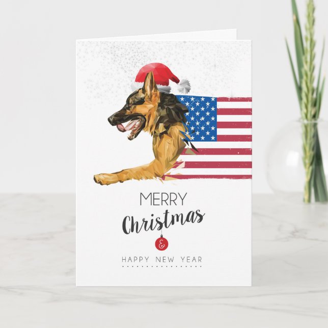 Tarjeta de Navidad patriótica (Anverso)
