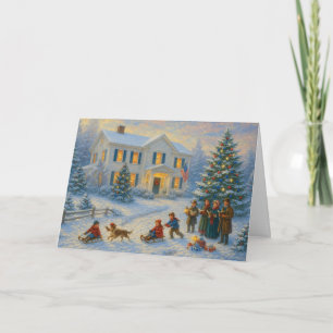 Tarjeta de Navidad Patriótica Tarjeta de vacacione