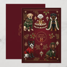 Tarjeta de Navidad Pawsome