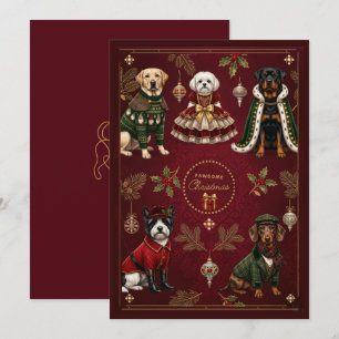 Tarjeta de Navidad Pawsome