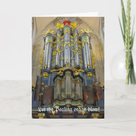 Tarjeta de Navidad Pealing del órgano - Breda