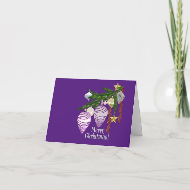 Tarjeta de Navidad Pequeña, 4" x 5,6" Doble Tarjet (Anverso)