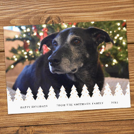 Tarjeta de Navidad personalizable con collage de 1