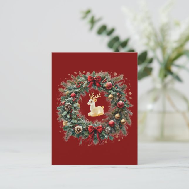 Tarjeta de Navidad personalizada ( (Anverso de pie)