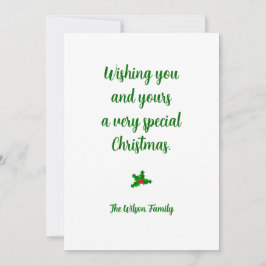 Tarjeta de Navidad personalizada